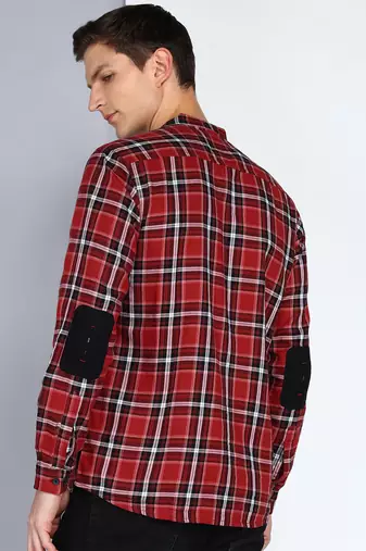 Kuons avenue men's cotton casual checks shirt