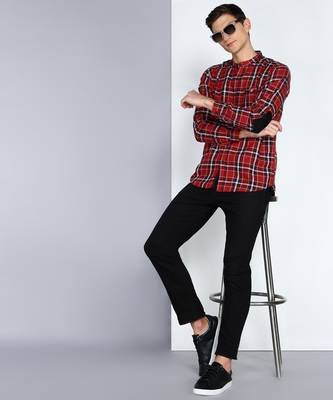 Kuons avenue men's cotton casual checks shirt 3