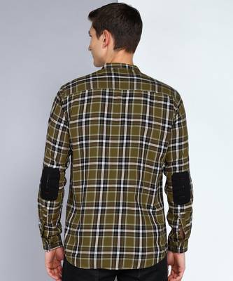 Kuons avenue men's cotton casual checks shirt 2