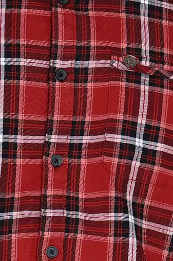 Kuons avenue men's cotton casual checks shirt