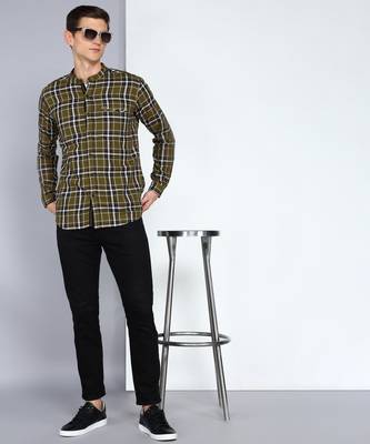 Kuons avenue men's cotton casual checks shirt 3