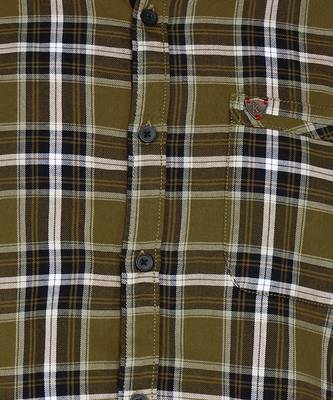 Kuons avenue men's cotton casual checks shirt 4