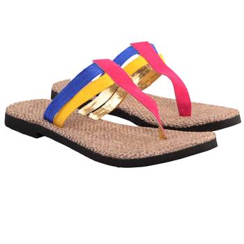 Pink Blue Yellow Trio T style Flat 1