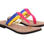 Pink Blue Yellow Trio T style Flat