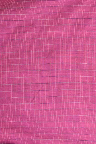 Blue cotton handspun soft saree with contrast pink pallu