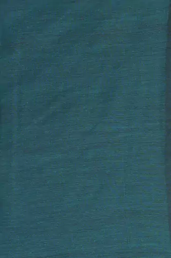Teal, green and maroon cotton soft saree with pompom