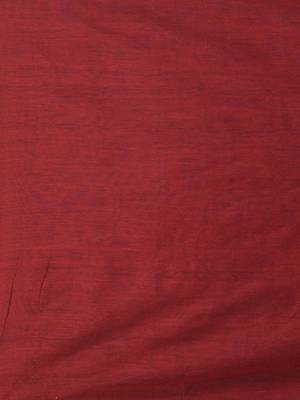 Dark red and steel grey half n half cotton soft saree with pompom 4