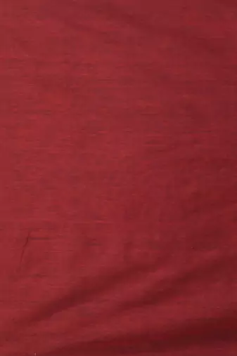 Dark red and steel grey half n half cotton soft saree with pompom
