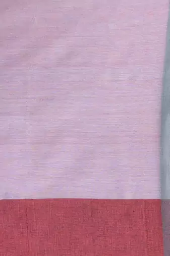 Lavender cotton soft saree with solid pattern