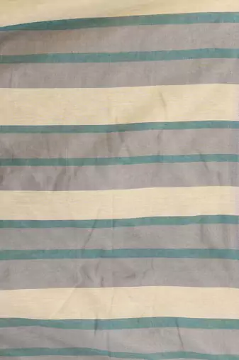 Beige cotton soft saree with stripe pattern