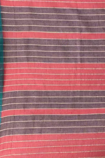 Beige cotton soft saree with solid pattern