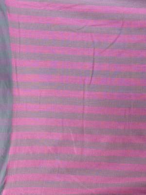 Pink cotton soft saree with solid pattern 4