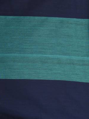 Teal stripe cotton soft saree with sequins 4