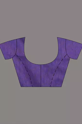 Violet stripe cotton soft saree with sequins