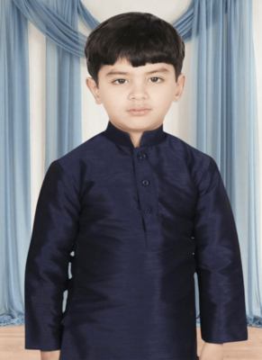 Art silk kurta churidar for kid"s 4