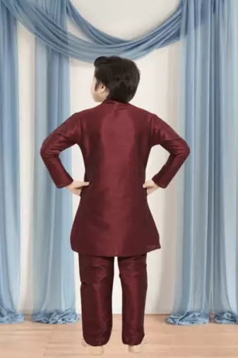 Art silk kurta churidar for kid"s