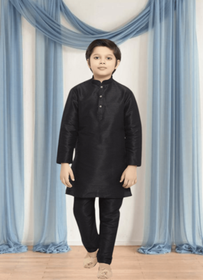 Art silk kurta churidar for kid"s 1