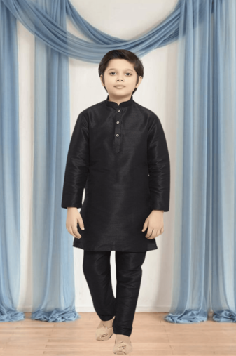 Art silk kurta churidar for kid"s