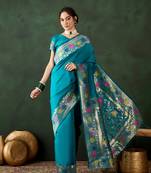 Rama poly silk jacquard saree