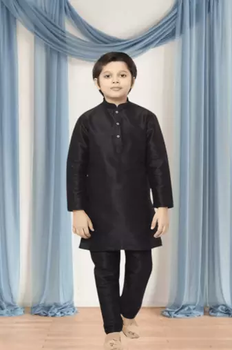 Art silk kurta churidar for kid"s