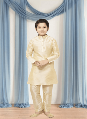Art silk kurta churidar for kid"s 1