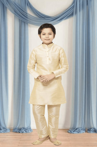 Art silk kurta churidar for kid"s