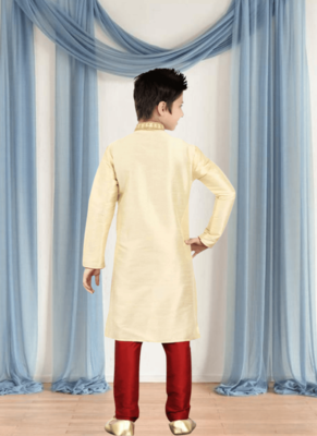Art silk kurta churidar for kid"s 4