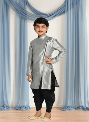 Art silk kurta patiala for kid"s 1