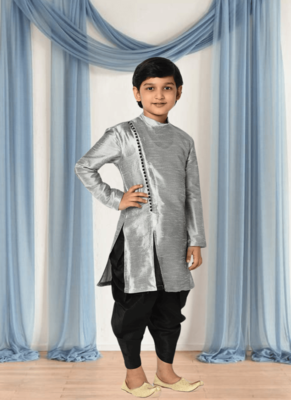 Art silk kurta patiala for kid"s 2