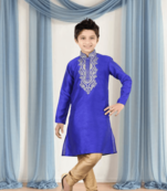 Art silk kurta churidar for kid"s