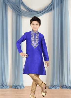 Art silk kurta churidar for kid"s 2