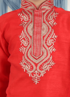 Art silk kurta churidar for kid"s 3