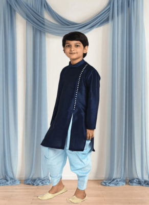 Art silk kurta patiala for kid"s 1