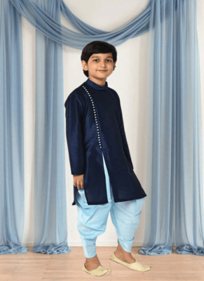 Art silk kurta patiala for kid"s 2