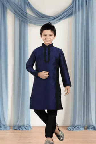 Art silk kurta churidar for kid"s