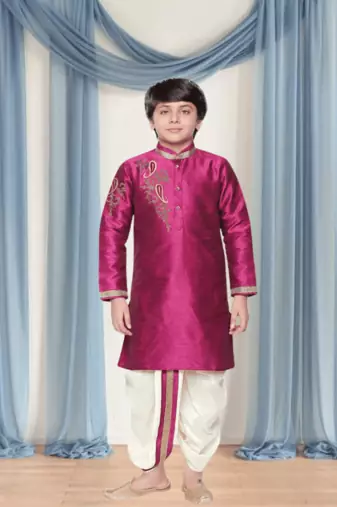 Art silk kurta patiala for kid"s