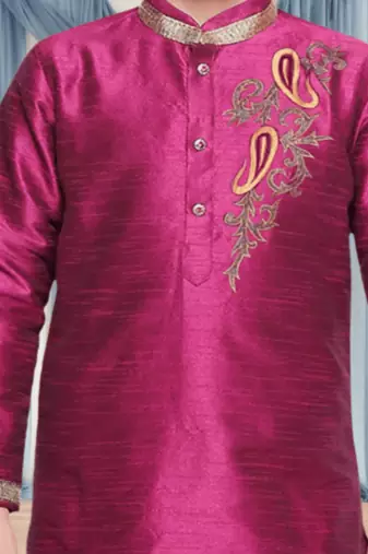 Art silk kurta patiala for kid"s