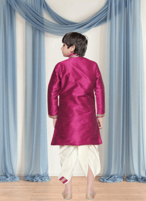 Art silk kurta patiala for kid"s 4
