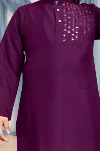 Art silk kurta churidar for kid"s