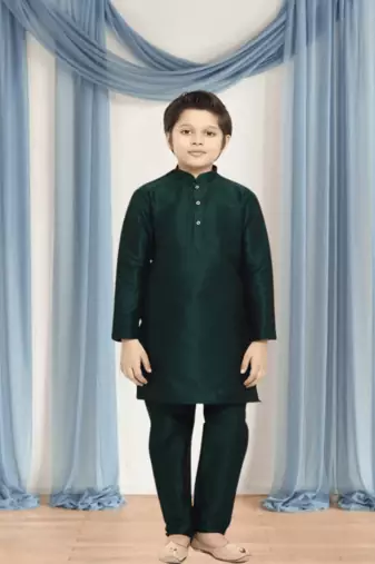 Art silk kurta churidar for kid"s