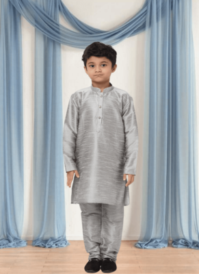 Art silk kurta churidar for kid"s 1