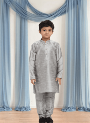 Art silk kurta churidar for kid"s 2