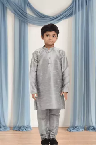 Art silk kurta churidar for kid"s