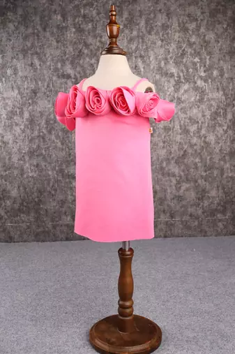 Pink flower dress