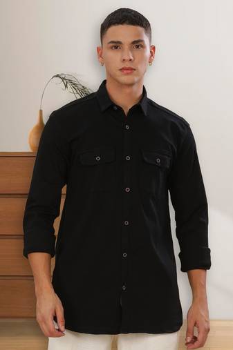 Kuons avenue men's slim fit casual denim shirt | denim shirt for men
