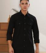 Kuons avenue men's slim fit casual denim shirt | denim shirt for men