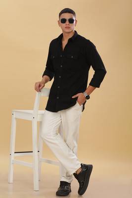 Kuons avenue men's slim fit casual denim shirt | denim shirt for men 3