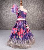 Floweral print lehenga set