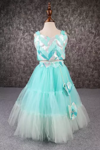 Beautiful heart shape ombre sharara