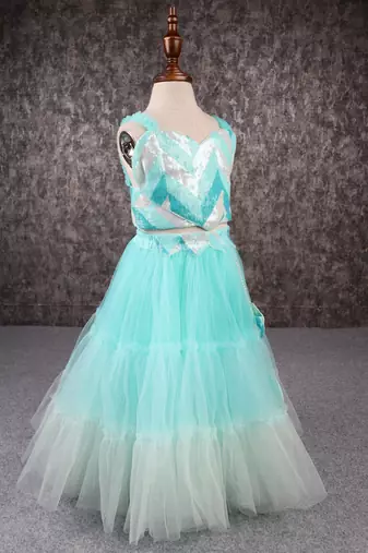 Beautiful heart shape ombre sharara